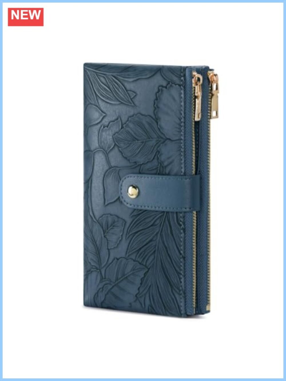 RFID Blocking Vegan Leather Women's Wallet Bifold Card Holder - Picture 1 of 6